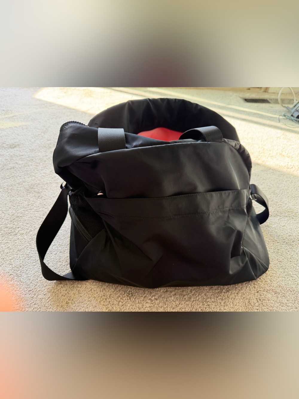 LIKE NEW Lululemon Black Weekend Duffel Bag, 34L - Picture 3 of 12